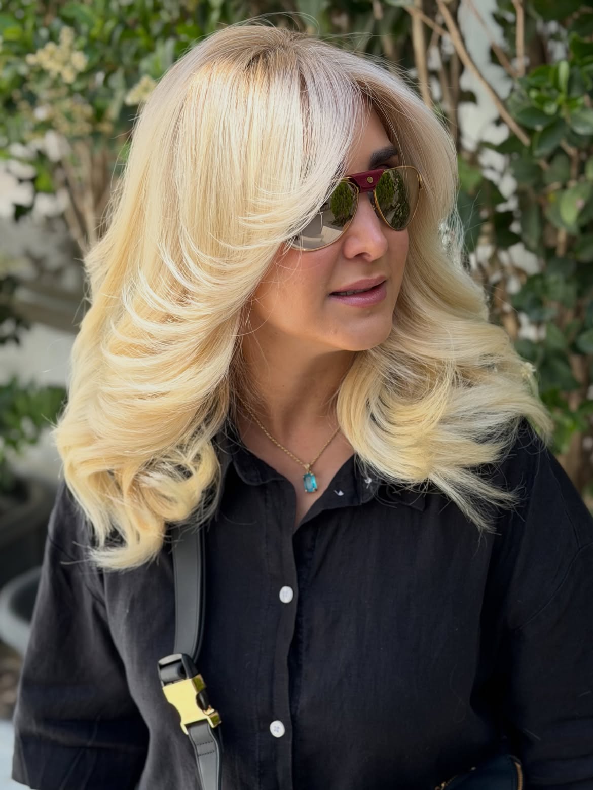 Voluminous Honey Blonde Layers With Face Framing