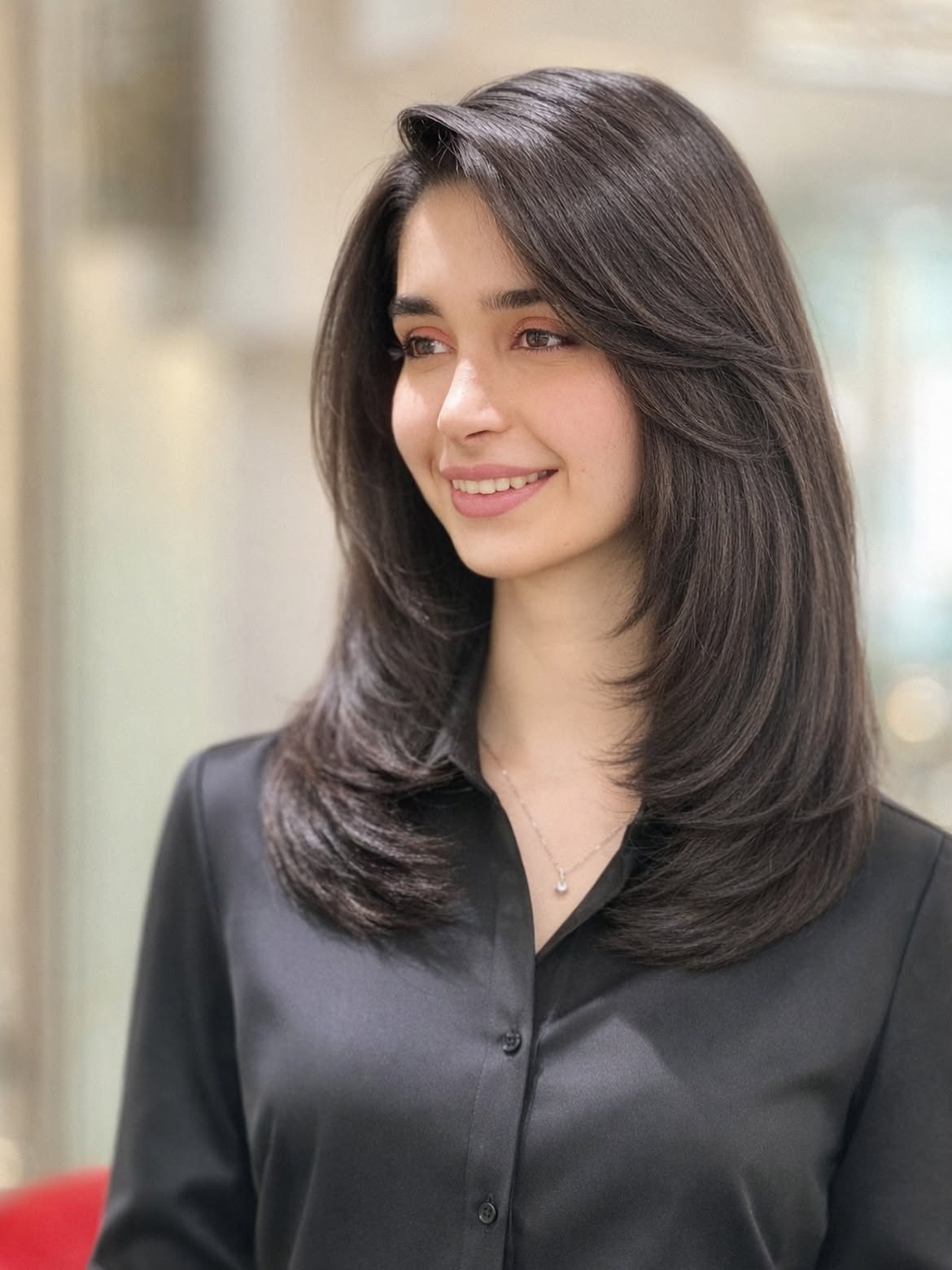 Voluminous Layered Cut With Face-Framing Layers