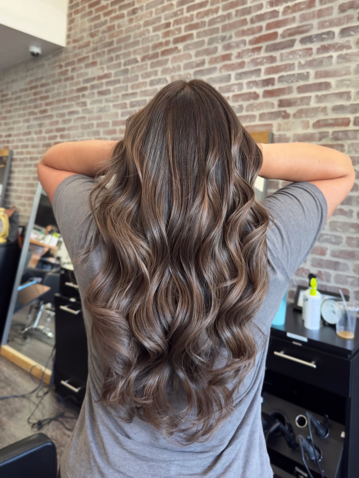 Warm Espresso Balayage With Soft Waves