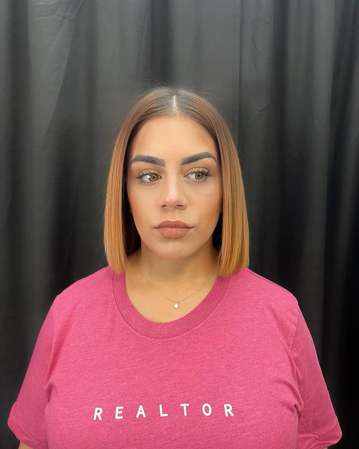 Warm Honey Blonde Bob With Subtle Layers